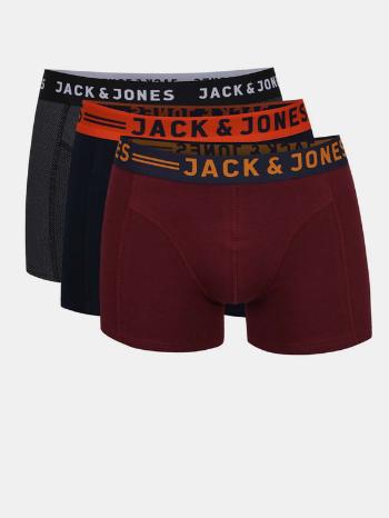 Jack & Jones Lichfield Boxeri, 3 bucăți Roșu