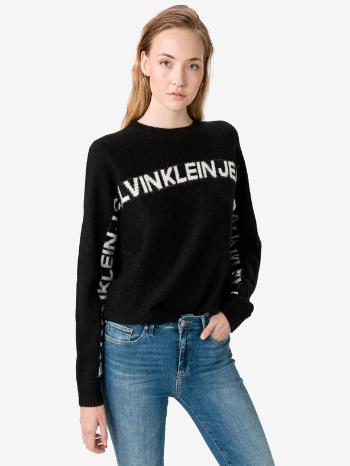 Calvin Klein Jeans Logo Banana Pulover Negru