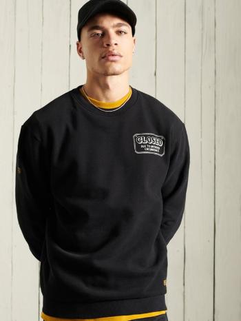 SuperDry Workwear Crew Neck Hanorac Negru