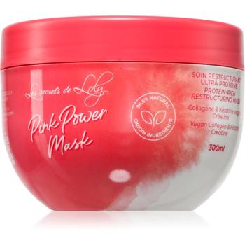 Les Secrets De Loly Pink Power Mask masca regeneratoare pentru par ondulat si cret 300 ml