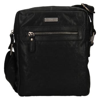 Lagen Geantă din piele pentru bărbați crossbodyblc/4428/21 black