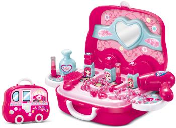 Valiza pentru copii Salonul frumusetii - roz - Mărimea 10x21x27 cm