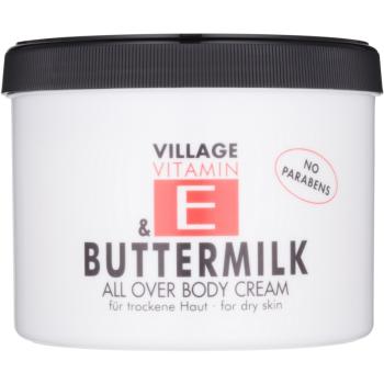 Village Vitamin E Buttermilk crema de corp fără parabeni 500 ml
