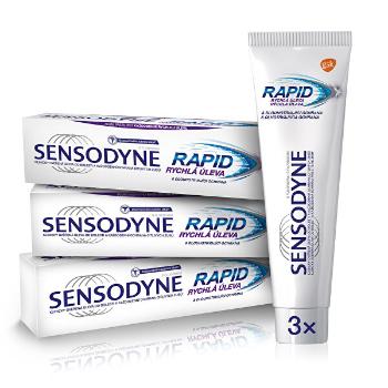Sensodyne Pastă de dinti pentru dinti sensibili Rapid 3 x 75 ml