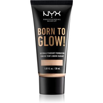 NYX Professional Makeup Born To Glow make-up lichid stralucitor culoare 04 Light Ivory 30 ml