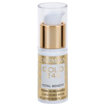 Dermika Gold 24k Total Benefit crema lux de intinerire zona ochilor 15 ml