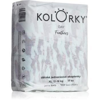 Kolorky Day Feathers scutece ECO marimea XL 12-16 Kg 17 buc