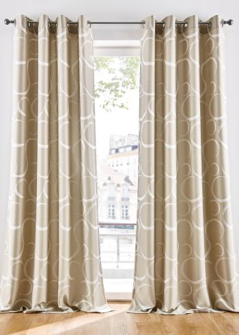 Draperie jacquard cu model grafic