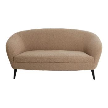 Canapea maro deschis cu tapițerie din țesătură bouclé 160 cm Almond – Light & Living