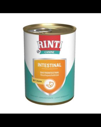 RINTI Canine Intestinal chicken 400 g cu pui, pentru caini