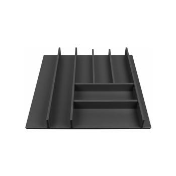 Organizator de tacâmuri negru 48 x 47 cm Wood Line – Elletipi