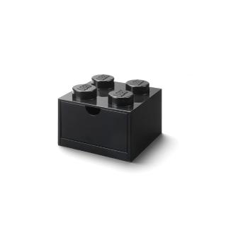 Cutie de birou cu sertar LEGO® Brick, 15,8 x 11,3 cm, negru