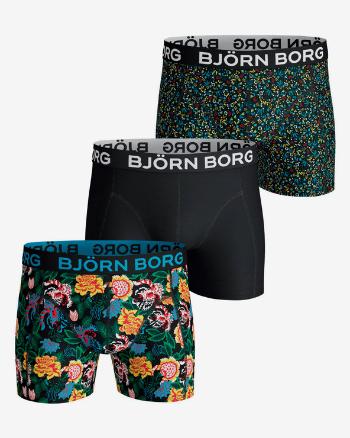 Björn Borg Strong Flower &amp; Tiny Flower Boxeri 3 buc Negru Multicolor
