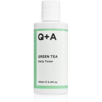 Q+A Green Tea tonic pentru curățarea tenului cu ceai verde 100 ml