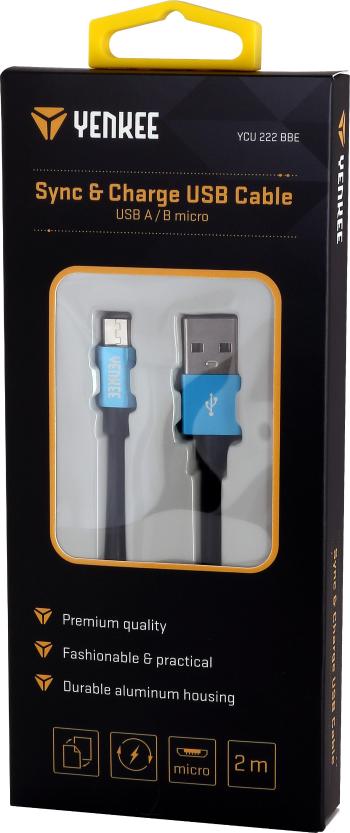 Cablu de sincronizare si incarcare USB 2m - albastra - Mărimea 2 m