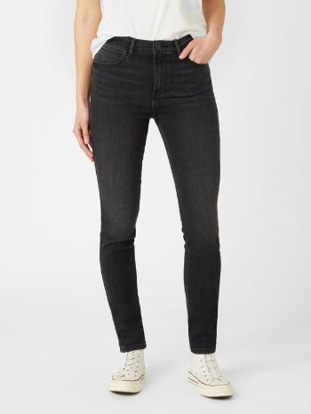 Wrangler High Rise Jeans Negru