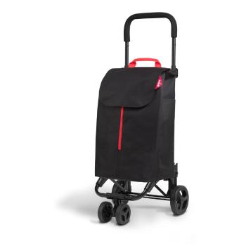 Cărucior de cumpărături Vileda Twin, 52 l, negru