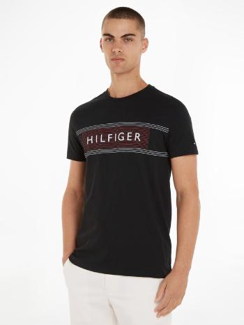 Tommy Hilfiger Brand Love Chest Tricou Negru