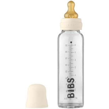 BIBS Baby Glass Bottle 225 ml biberon pentru sugari Ivory 225 ml