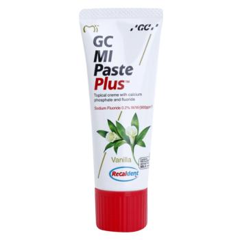 GC MI Paste Plus Crema protectoare de remineralizare pentru dinți sensibili cu flor aroma Vanilla 35 ml