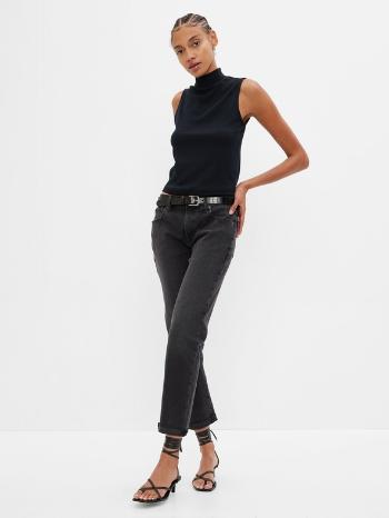 GAP girlfriend mid rise Washwell Jeans Negru