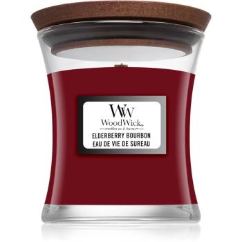 Woodwick Elderberry Bourbon lumânare parfumată 85 g