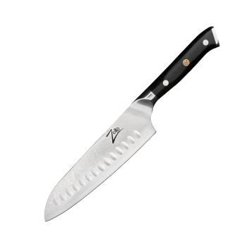 Zelite Infinity by Klarstein Seria japoneză Alpha-Royal, cuțit santoku 7”, oțel damasc