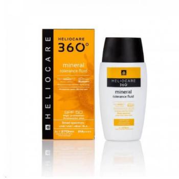 Heliocare Emulsie pentru bronzate cu filtre minerale pentru pielea intoleranta( Mineral Tolerance Fluid) 50 ml pentru SPF 50 360°