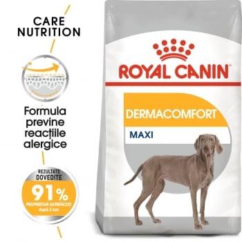 Royal Canin Maxi Dermacomfort, hrană uscată câini, prevenirea iritațiilor pielii, 10kg