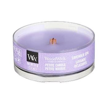 WoodWick Lumânare aromatică mică cu fitil din lemn Lavender Spa 31 g