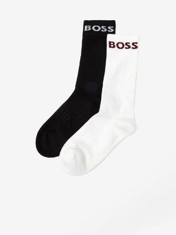 BOSS Set de 2 perechi de șosete Negru