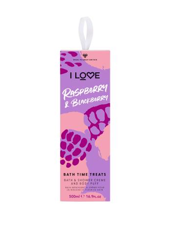 I Love Set cadou pentru îngrijirea de baie Bath Time Treat Raspberry & Blackberry