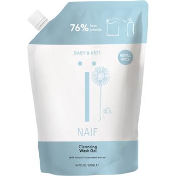 Naif Baby & Kids Cleansing Wash Gel Refill gel pentru spălarea și curățarea copiilor și a bebelușilor rezervă 500 ml