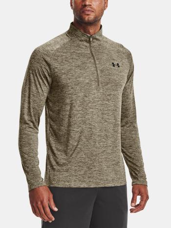 Under Armour UA Tech 2.0 1/2 Zip Tricou Verde