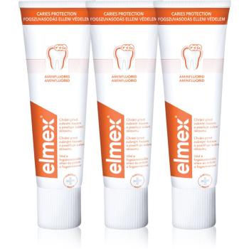 Elmex Caries Protection pasta de dinti protecție impotriva cariilor cu flor 3x75 ml