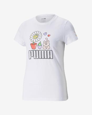 Puma Graphic Streetwear Tricou Alb