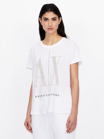 Armani Exchange Tricou Alb