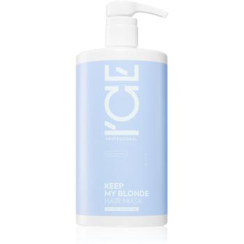 Natura Siberica ICE Professional Keep My Blonde masca pentru regenerare pentru păr în nuanțe reci de blond, decolorat sau șuvițat 750 ml