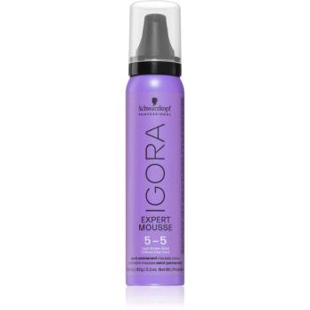 Schwarzkopf Professional IGORA Expert Mousse vopsea de par sub forma de spuma pentru păr culoare 5-5 Light Brown Gold 100 ml