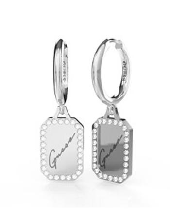 Guess Cercei rotunzi cu pandantive Crystal Tag JUBE01133JWRHT / U