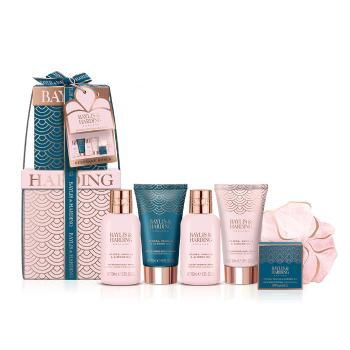 Baylis & Harding Set de îngrijire corporală Ulei de jojoba, vanilie și de migdale 6 buc