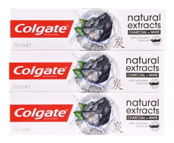 Colgate Pastă de dinți Naturals Charcoal Trio 3 x 75 ml