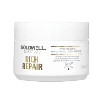 Goldwell Mască pentru păr uscat și deteriorat Dualsenses Rich Repair (60Sec Treatment) 200 ml