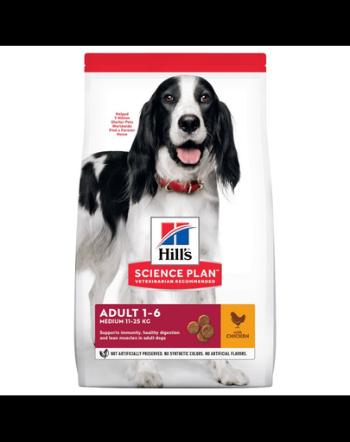 HILL'S Science Plan Adult Medium hrană uscată pentru câini de talie medie, cu pui 14 kg