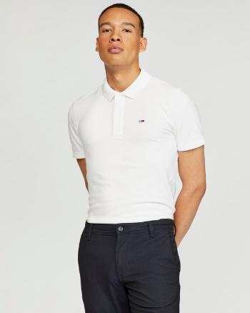 Tommy Jeans Polo Tricou Alb