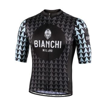 BIANCHI MILANO MASSARI tricou - black/light blue 