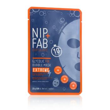 NIP + FAB Mască din pânză spumoasă Glycolic Fix Extreme (Bubble Mask) 23 g