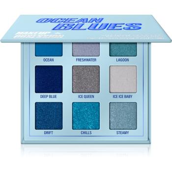 Makeup Obsession Mini Palette paletă cu farduri de ochi culoare Ocean Blues 11,7 g