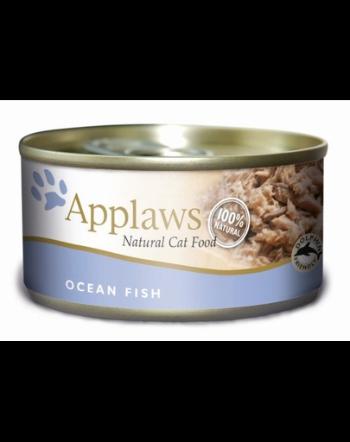 APPLAWS hrana umeda pentru pisici, cu peste oceanic 70 g x 12 (10+2 GRATIS)