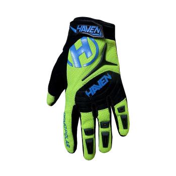 
                 HAVEN Mănuși cu degete lungi de ciclism - DEMO POLAR - verde/negru/albastru  
            